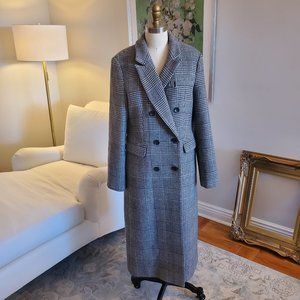 REFORMATION York Peacoat Coat in Plaid